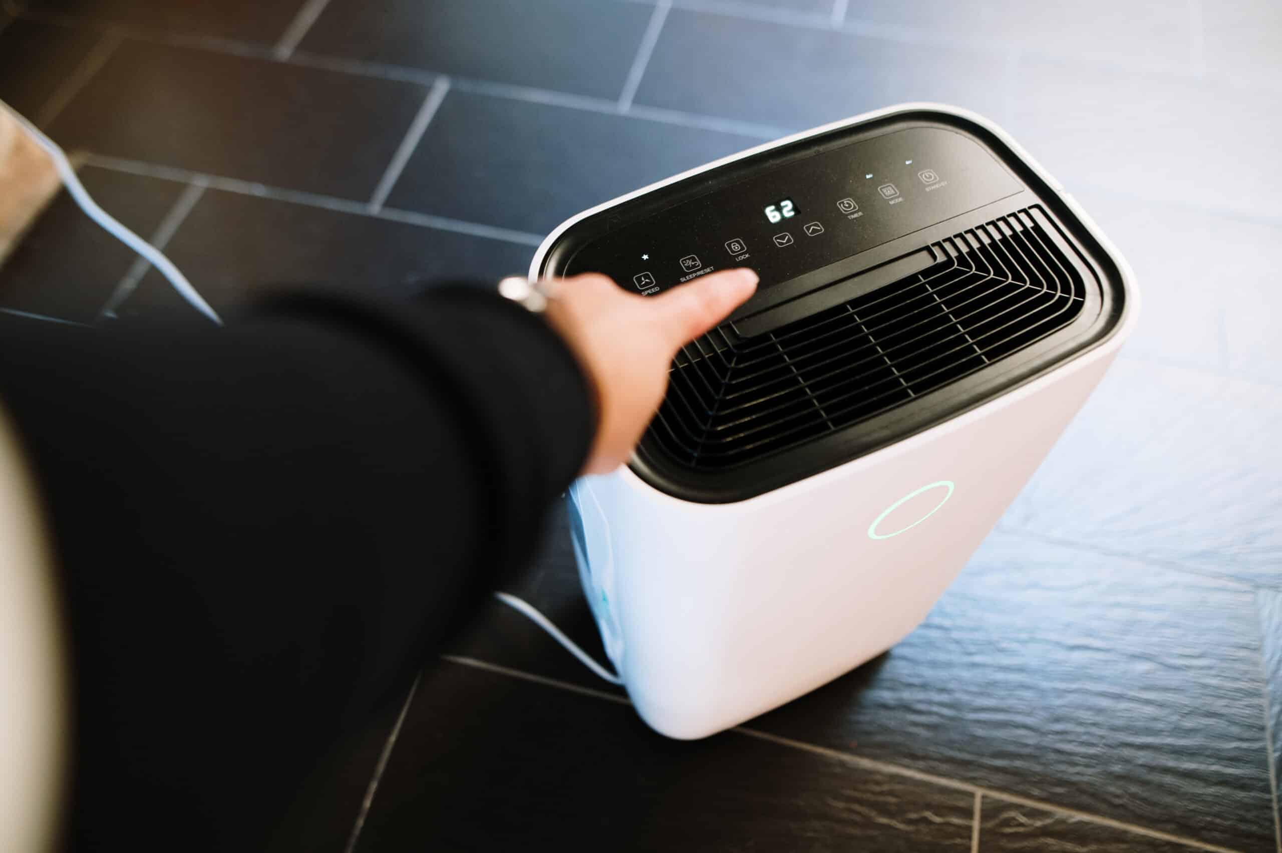 Dehumidifier that blows cool sales air